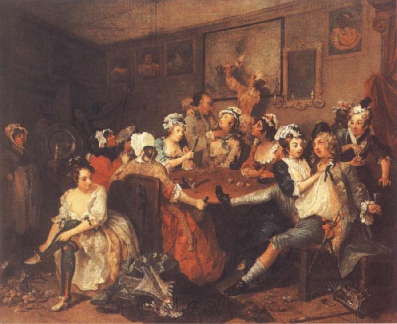 William Hogarth A Rake-s Progress,Tavern Scene Spain oil painting art